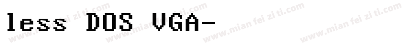 less DOS VGA字体转换